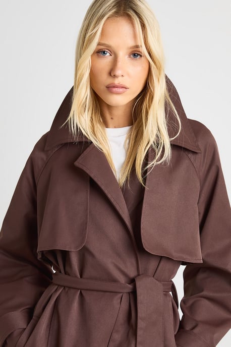 Maxi Belted Trench Coat - Image 2