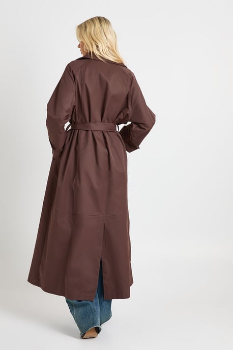 Maxi Belted Trench Coat - Image 3