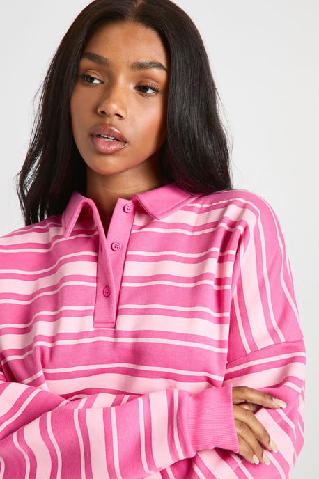 Stripe Rugby Sweatshirt - Image 4