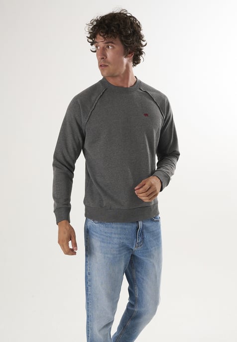 Sweatshirt Crew Neck Basic Sweatshirt - Image 2