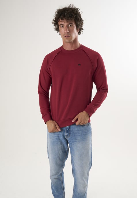Sweatshirt Crew Neck Basic Sweatshirt - Image 2