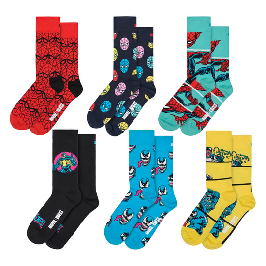6 Pack Spider-Man Socks Bundle Novelty Socks | Gift Idea - Image 1