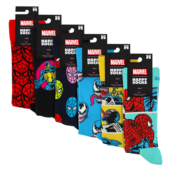 6 Pack Spider-Man Socks Bundle Novelty Socks | Gift Idea - Image 2