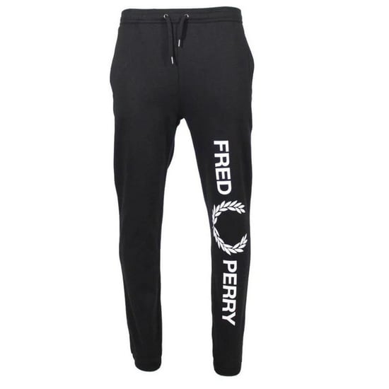 Fred Perry Heren Grote Logo Joggingbroeken (Zwart) - Image 1