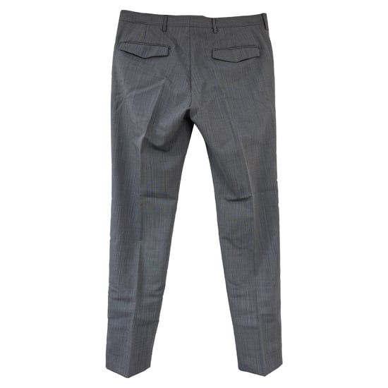 Prada Straight Leg Pants in Grey Wool - Image 2