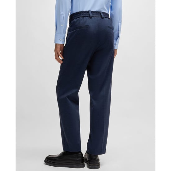 Men's Hugo Gos241F1J Trousers in Dark Blue - Image 2