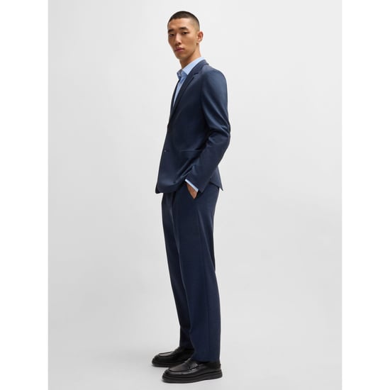 Men's Hugo Gos241F1J Trousers in Dark Blue - Image 3