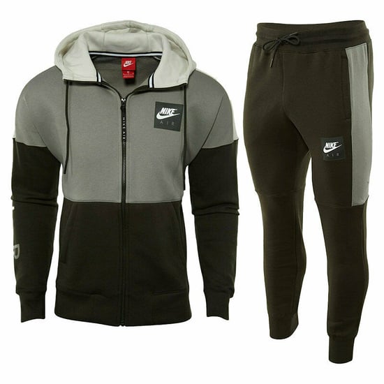Nike Air Mens Green Fleece Tracksuit - Image 2