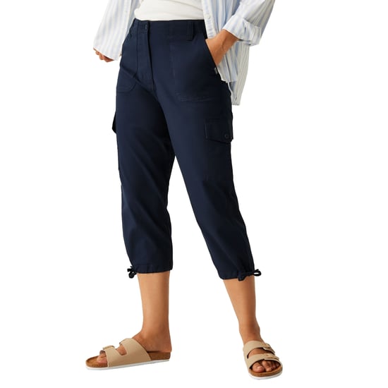 Regatta Womens/Ladies Shorebella Capri Trousers (Navy) - Image 4