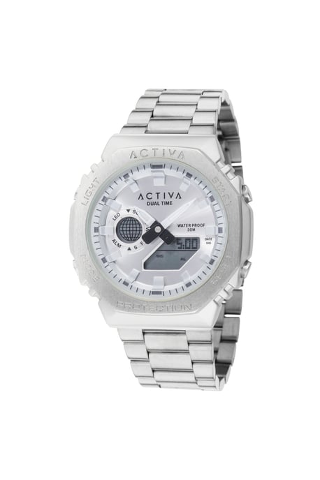 Activa x Invicta Digital ACWM423-002 Heren Horloge - Quartz Uurwerk - met zilveren Wijzerplaat - 45mm - Image 2
