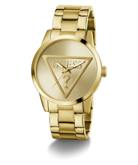 Guess Badge Heren Horloge Goudkleurig GW0782G1 - Image 3