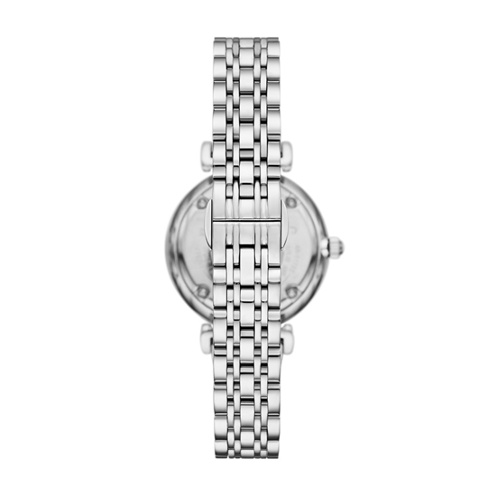 Emporio Armani Gianni T-bar Dames Zilveren Horloge AR11701 - Image 3
