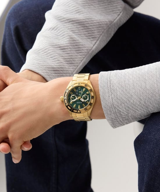Guess Letterman Heren Gouden Horloge GW0904G2 - Image 5