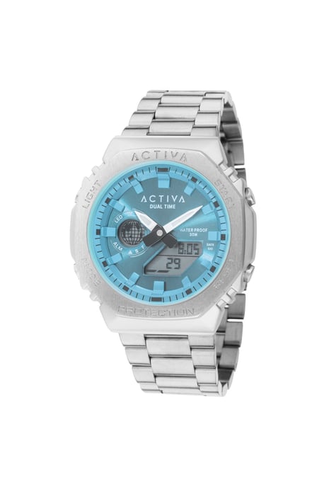 Activa x Invicta Digital ACWM423-003 Heren Horloge - Quartz Uurwerk -  met blauwe Wijzerplaat - 45mm - Image 2