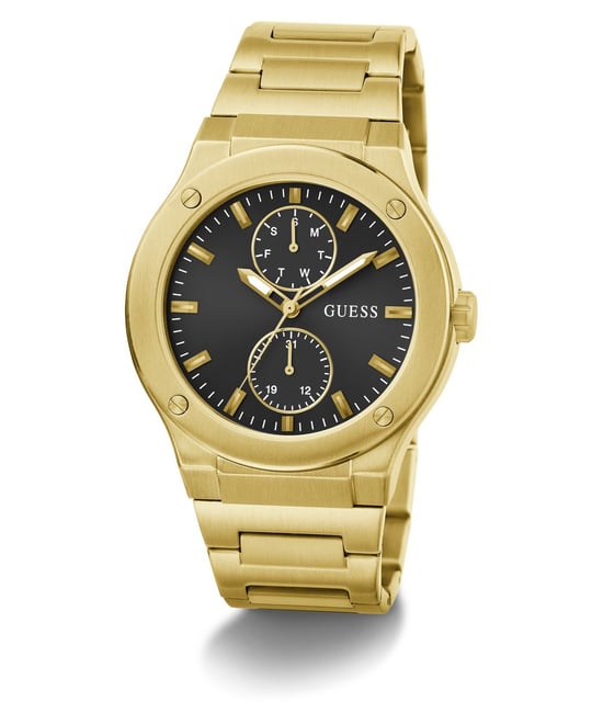 Guess Jet Heren Horloge Goudkleurig GW0795G4 - Image 3