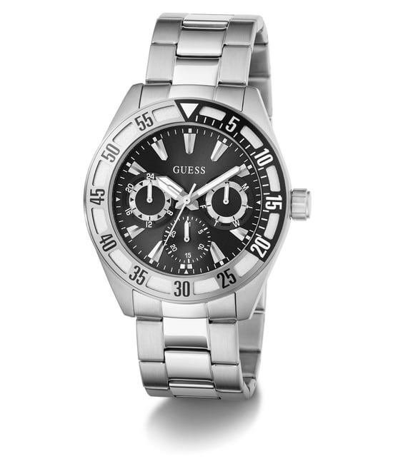 Guess Letterman Men's Silver Watch GW0904G1 - Image 3
