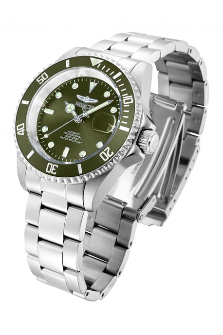 Invicta Pro Diver 35690 Heren Horloge - Automatisch Uurwerk - Roestvrij Staal met groene Wijzerplaat - 40mm - Image 2