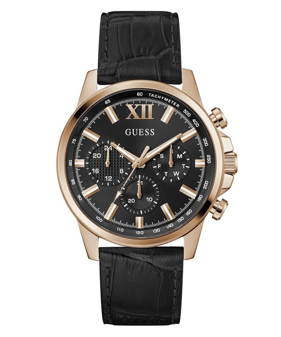 Guess Walker Heren Zwarte Horloge GW0901G5 - Image 1