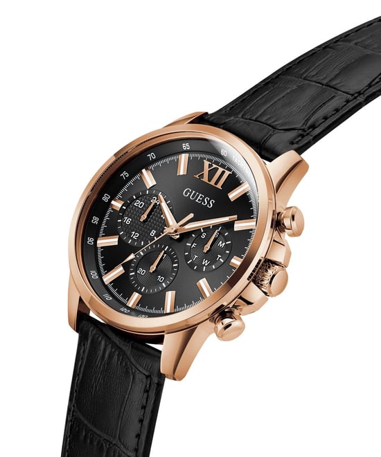 Guess Walker Heren Zwarte Horloge GW0901G5 - Image 2