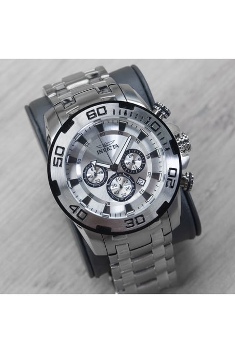Invicta Pro Diver - SCUBA 22317 Heren Horloge - Quartz Uurwerk - Roestvrij Staal met zilveren Wijzerplaat - 50mm - Image 6