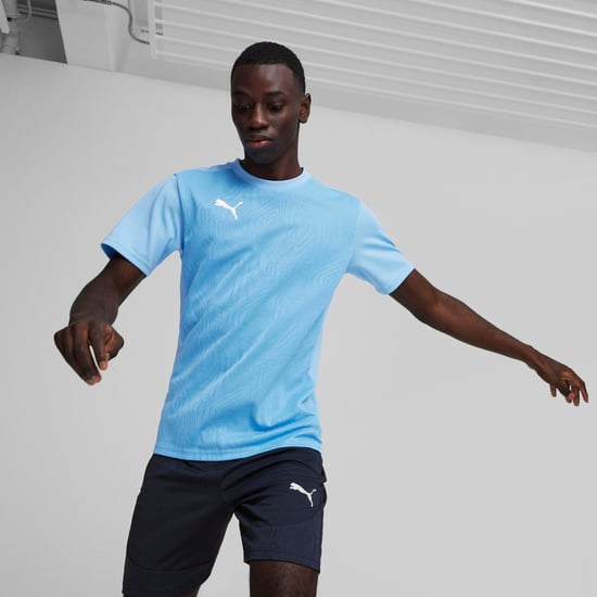 Heren Puma TeamFINAL Trainingsshirt in Lichtblauw - Image 3