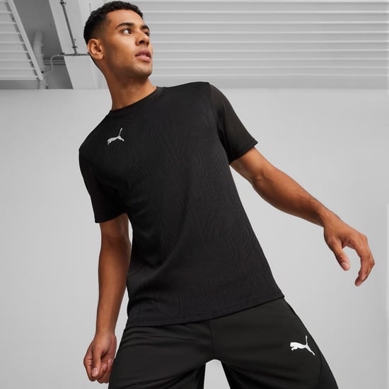 Men's Puma TeamFINAL Training Jersy in Black - Image 3