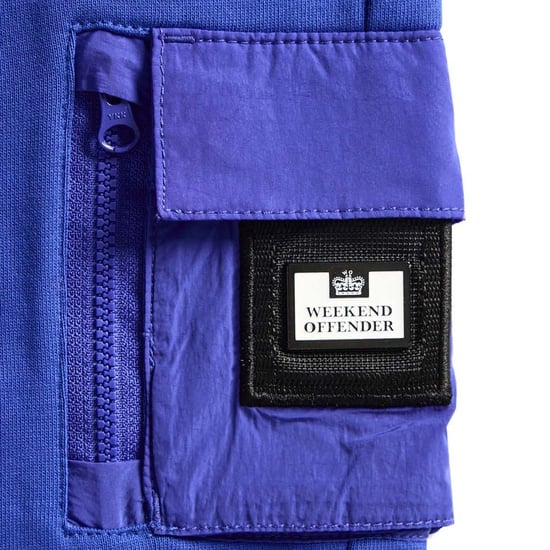 Boy's Weekend Offender Junior Lippi Jog Pants With Parachute Pockets in Blue - Image 5