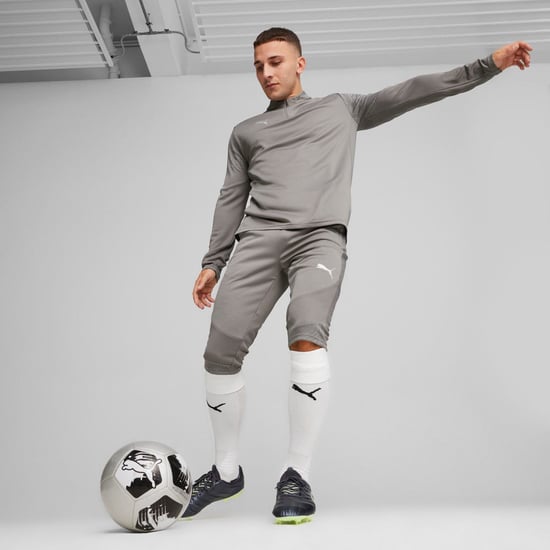 Men's Puma TeamFINAL Training 1/4 Zip Top in Grey - Image 4