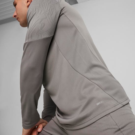 Men's Puma TeamFINAL Training 1/4 Zip Top in Grey - Image 6