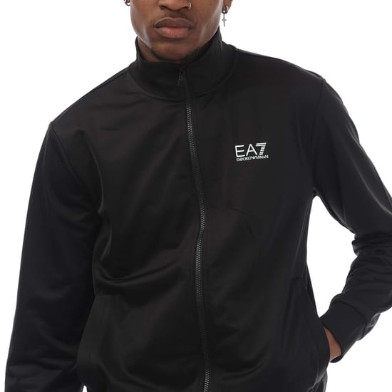 Emporio Armani EA7 Core Identity-trainingspak van gerecyclede technische stof voor heren in Zwart - Image 2