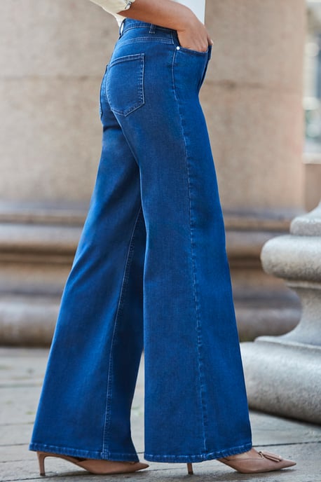 Indigo Blue Palazzo Jeans - Image 3