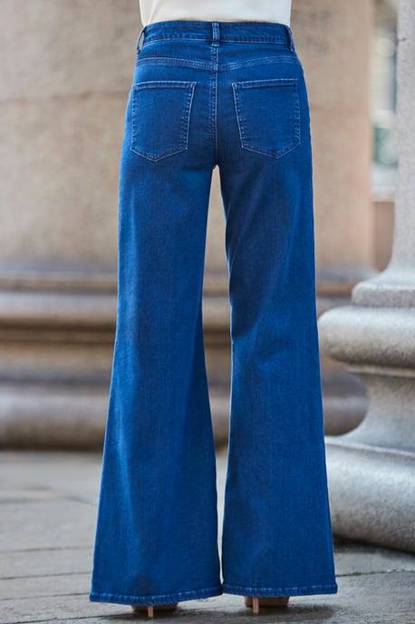 Indigo Blue Palazzo Jeans - Image 4