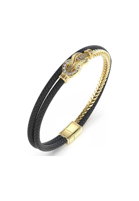 Guess UMB05029YGBKL Mens Sailor Knot Bracelet - Image 1