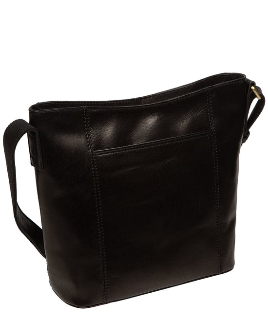 'Orla' Black Leather Shoulder Bag - Image 2
