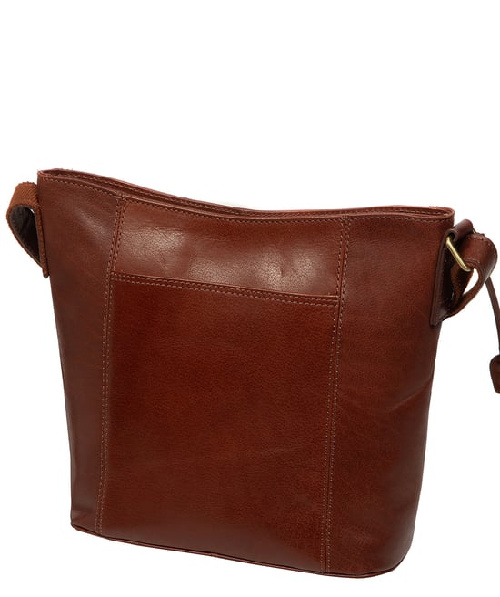'Orla' Conker Brown Leather Shoulder Bag - Image 2