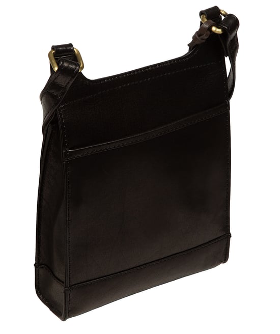'Estella' Black Leather Cross Body Bag - Image 2