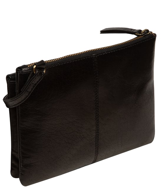 'Ornella' Black Leather Cross Body Bag - Image 2