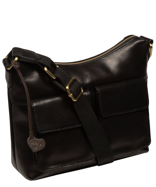 'Antonia' Black Leather Backpack - Image 4