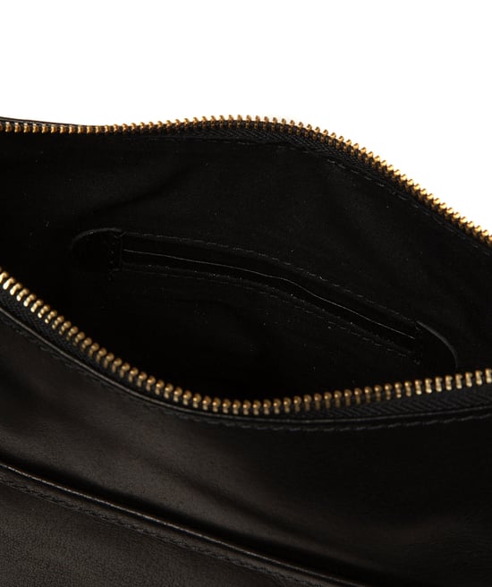 'Antonia' Black Leather Backpack - Image 5