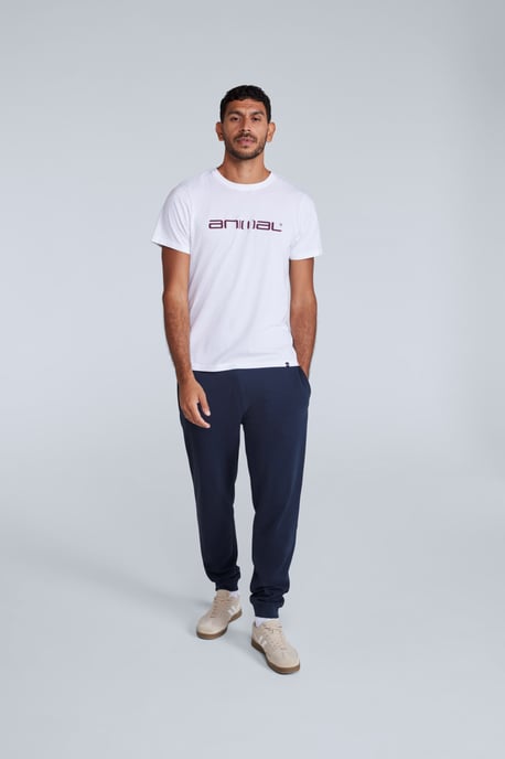 'Classico' Men's Cotton T-Shirt Short Sleeve Breathable Casual Summer Tee White - Image 4