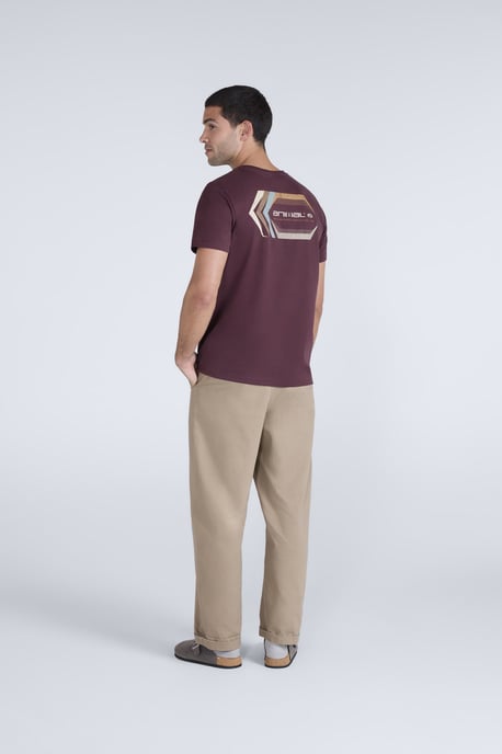 'Jacob' Men's Cotton T-Shirt Comfy Beach Summer Casual Tee Purple - Image 4