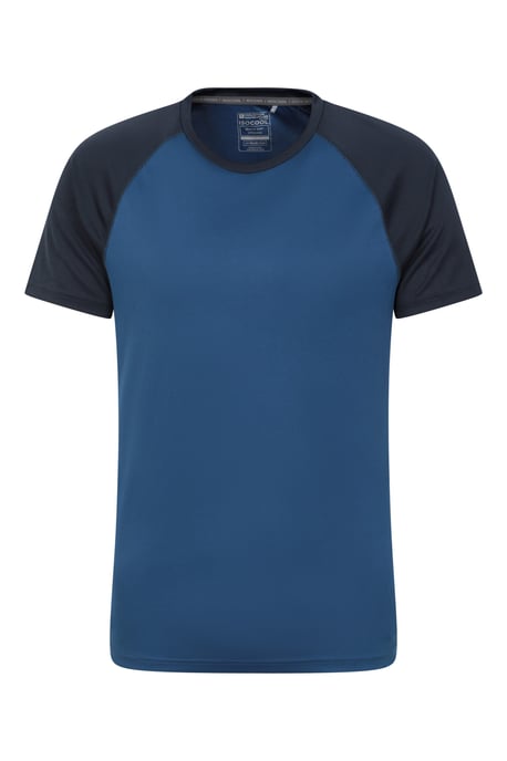 'Endurance' Men's T-Shirt Breathable Quick Dry UPF50 Sun Protection Tee Blue/Navy - Image 5