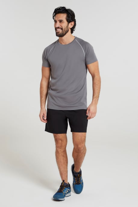 'Endurance' Men's T-Shirt Breathable Quick Dry UPF50 Sun Protection Tee Dark Grey - Image 2