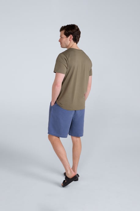 'Jacob' Men's Cotton T-Shirt Comfy Beach Summer Casual Tee Dark Green - Image 4