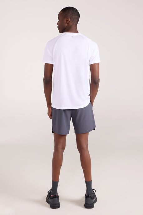 'Endurance' Men's T-Shirt Breathable Quick Dry UPF50 Sun Protection Tee White - Image 4