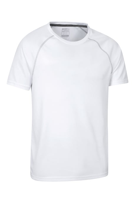 'Endurance' Men's T-Shirt Breathable Quick Dry UPF50 Sun Protection Tee White - Image 6