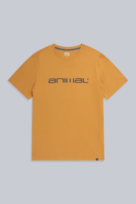 'Classico' Men's Cotton T-Shirt Short Sleeve Breathable Casual Summer Tee Mustard - Image 6
