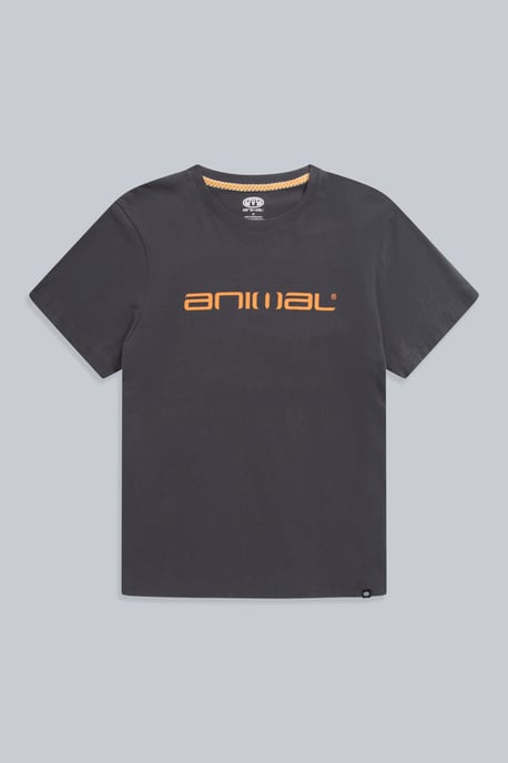 'Classico' Men's Cotton T-Shirt Short Sleeve Breathable Casual Summer Tee Charcoal - Image 5