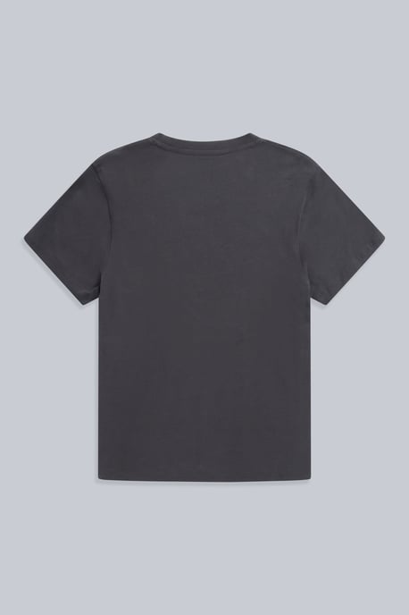 'Classico' Men's Cotton T-Shirt Short Sleeve Breathable Casual Summer Tee Charcoal - Image 6