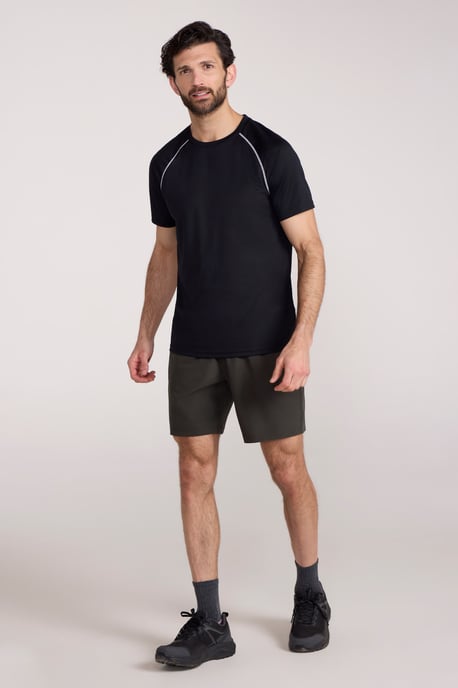'Endurance' Men's T-Shirt Breathable Quick Dry UPF50 Sun Protection Tee Black - Image 2